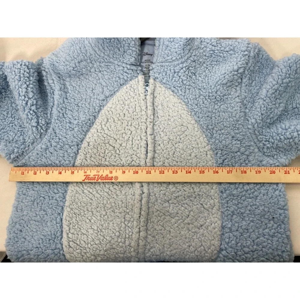 Disney Winnie The Pooh Eeyore Sherpa Cosplay Union Blue Suit Pajama Women's XL - Picture 13 of 13